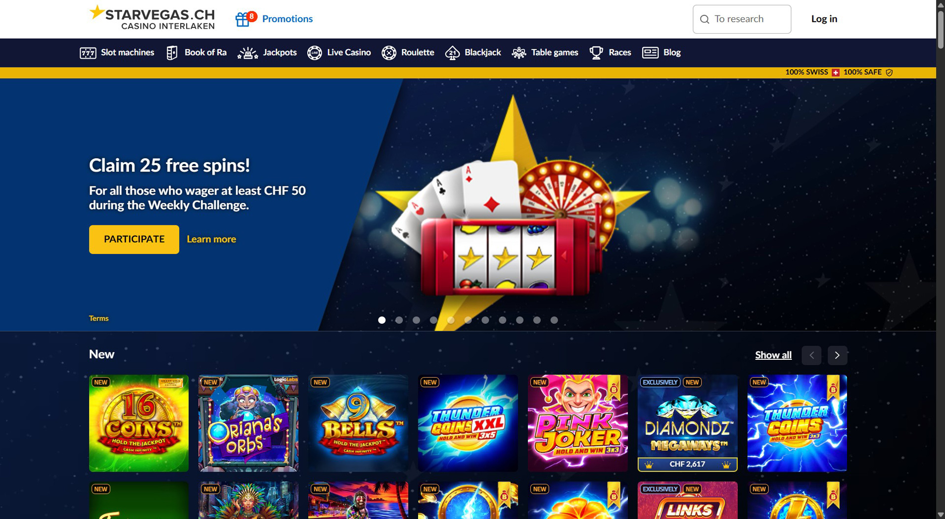 4. StarVegas- Opzione casinò Klarna affidabile